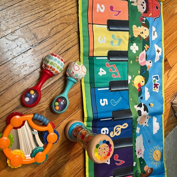 Colorful Musical Play Mat and Instruments Set - Picture 1 of 4